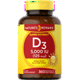 thumbnail image 1 of Vitamin D3 - 5000 IU - 360 Softgels - Non-GMO & Gluten Free Supplement - by Nature's Reward, 1 of 6