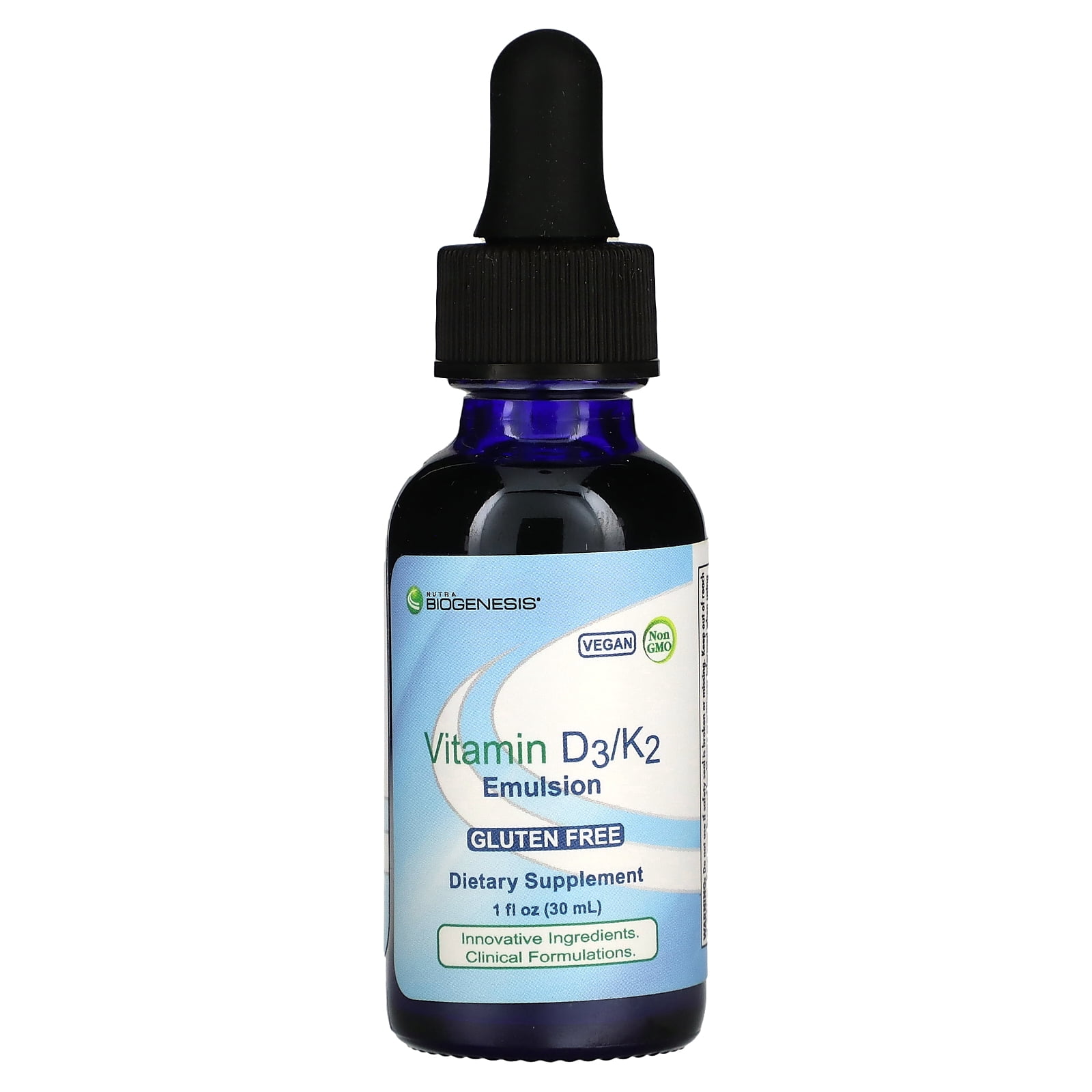 Vitamin D3/K2 Emulsion, 1 fl oz (30 ml), Nutra BioGenesis