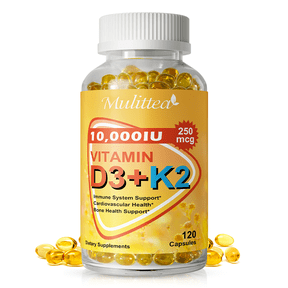 Vitamin D3 K2, Support Bone & Joint Health, Increase Immunity, 120 Vegetarian Softgels by Mulittea