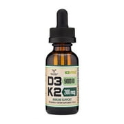 Vitamin D3 + L2 Liquid - 30 servings 5000 IU D3, 200 mcg K2