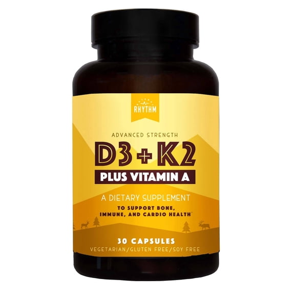 Vitamin D3 plus Vitamin K2 (MK7) plus Vitamin A