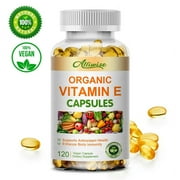 Vitamin E 1000IU Softgels, Natural Antioxidant, Skin & Immune System Support Supplement for Healthy Skin, Hair, Nails, Immune & Eye Health, 120 Count