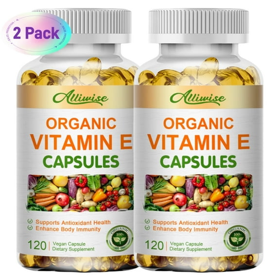 Vitamin E 1000IU Softgels, Natural Antioxidant, Skin & Immune System Support Supplement for Healthy Skin, Hair, Nails, Immune & Eye Health, 240 Count