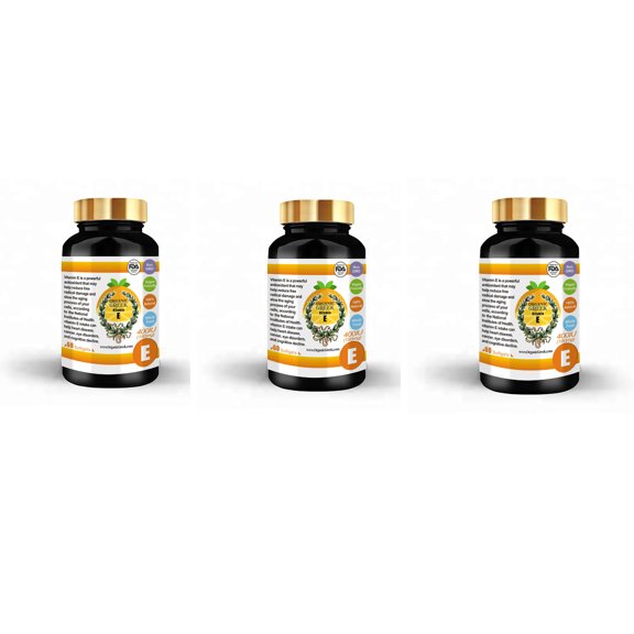 Vitamin E 180mg Natural Non GMO Supports Antioxidant, Immune Health Pack of 3