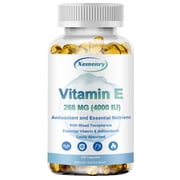 Vitamin E 268mg - Beneficial for Heart and Cardiovascular Health, Antioxidant - 120 Count