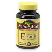 Vitamin E 400 I.U. Dietary Supplements For A Healthy Heart, By Nature Made - 180 Ea, 2 Pack