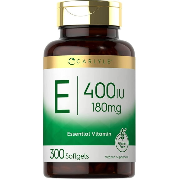 Vitamin E 400 iu | 180mg | 300 Softgels | by Carlyle