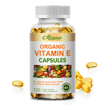 Vitamin E Capsules 400 IU 180mg D-Alpha, Supports Antioxidant, Skin Nutrition, Immune, 120 Softgels