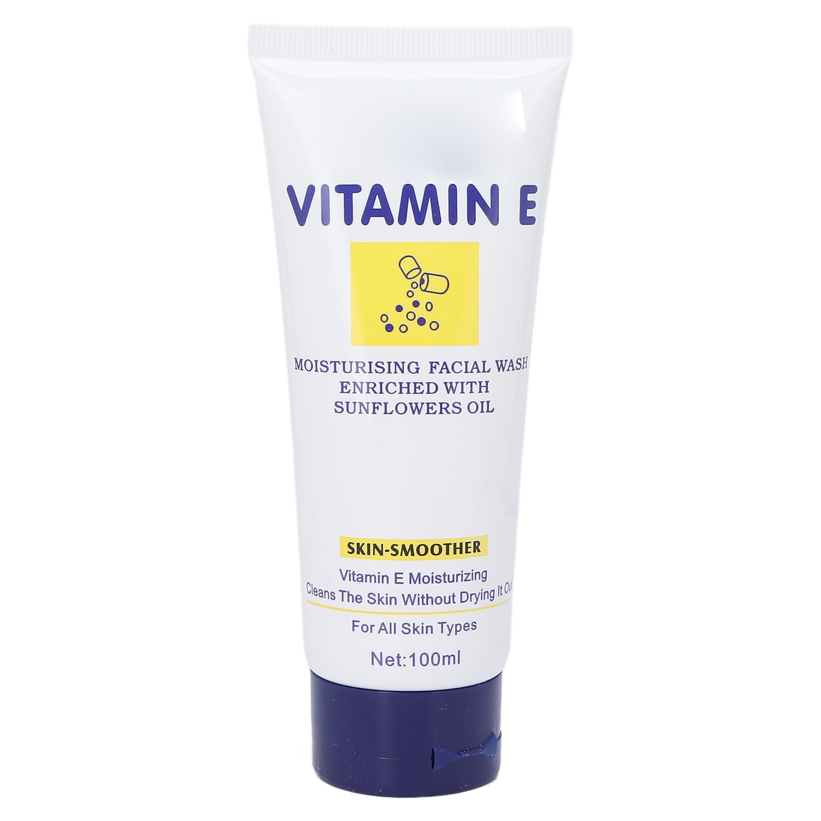 Vitamin E Face Wash, Delicate Foam Moisturizing Facial Cleanser For