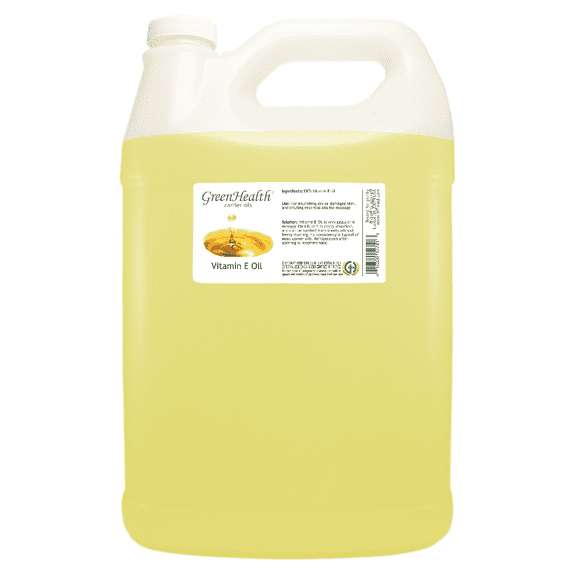 GreenHealth Vitamin E Oil 1 Gallon Clear Plastic Jug w/ Cap