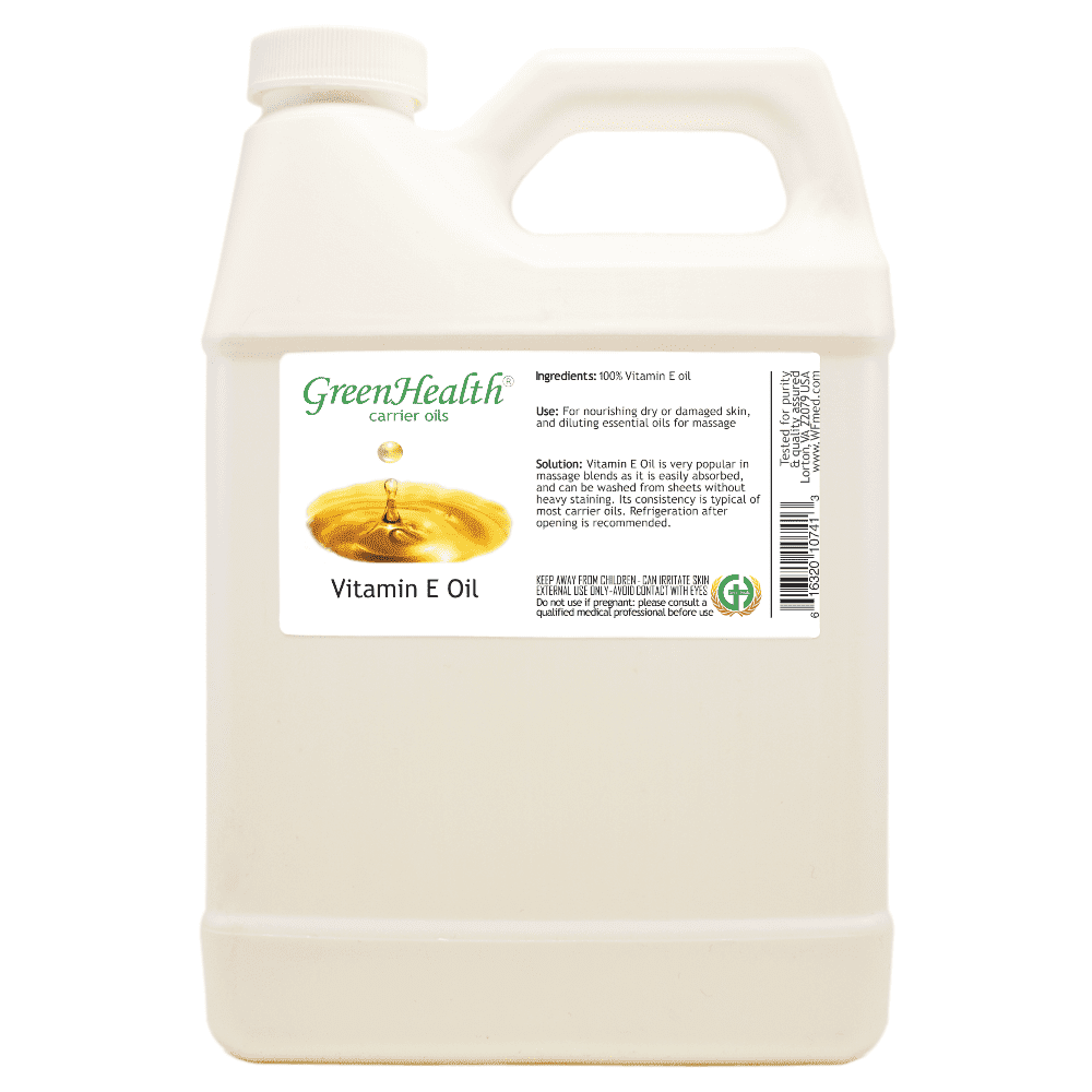 Vitamin E Oil - 32 fl oz - White Plastic Jug w/ Cap - GreenHealth