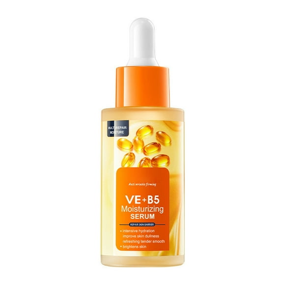 Vitamin E Serum for Face,Anti Aging Formula w/Vitamin B5,Hyaluronic Acid,Brightening Serum,Improve Appearance of Dark Spots,Tone,Fine Lines & Wrinkles,Smoothing Serum for Blemish-Prone Skin
