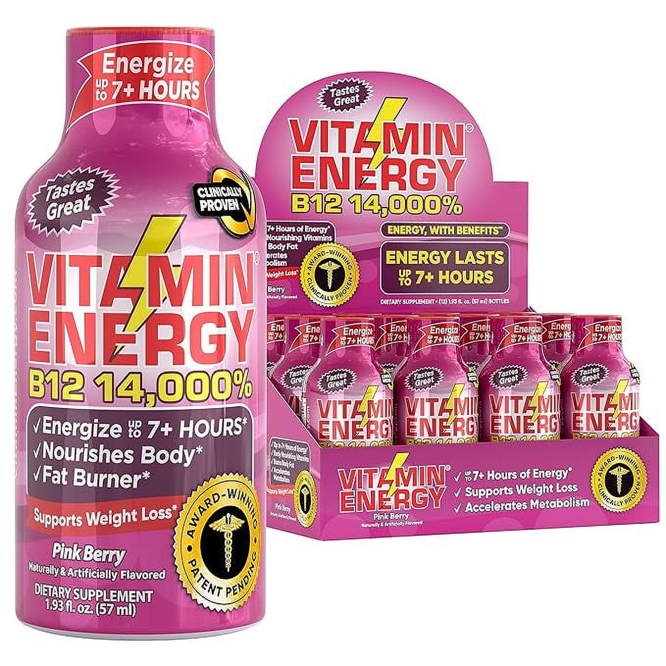 Vitamin Energy B12 Energy Shots Natural Healthy Energy & Focus Drink