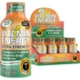 Vitamin Energy Extra Strength Energy Drink Shots Natural Nutrients to
