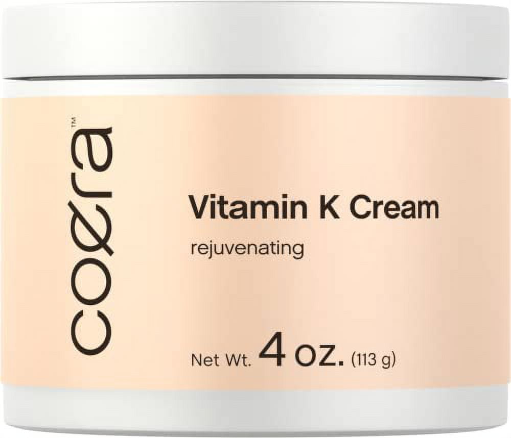 Vitamin K Cream 4 Oz Formula For Bruises, Spider Veins, Dark Circles