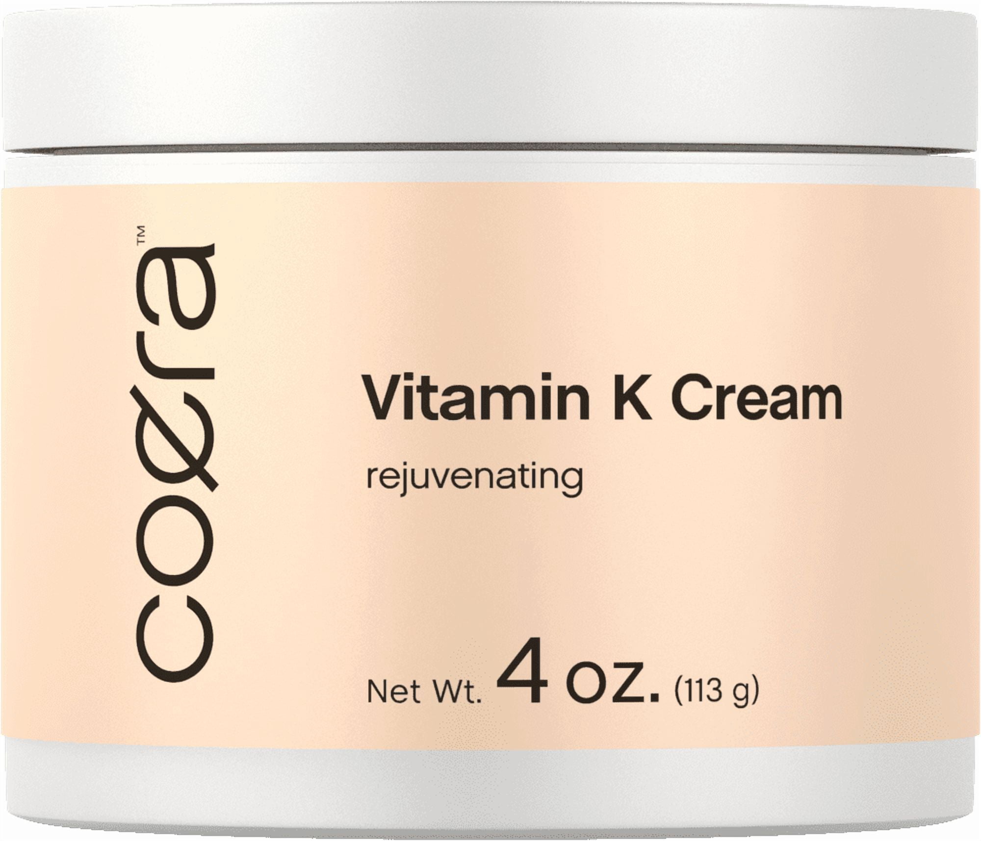 Coera Vitamin K Cream 4 oz, Paraben and SLS Free, Hydrating and