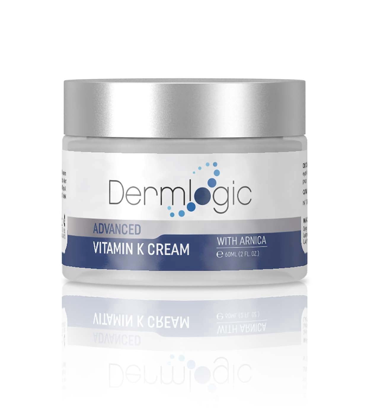 Vitamin K Cream- Bruise Healing Formula. Dark Spot Corrector for Bruising, Spider Veins & Broken Capillaries. Reduces Under Eye Dark Circles, Fine Lines, Puffiness, & Wrinkles with Arnica