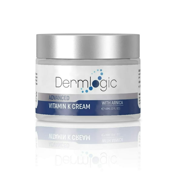 Vitamin K Cream- Moisturizing, Healing, Dark Spot Corrector, Spider Veins & Broken Capillaries. Reduces Under Eye Dark Circles, Fine Lines, & Wrinkles with Arnica