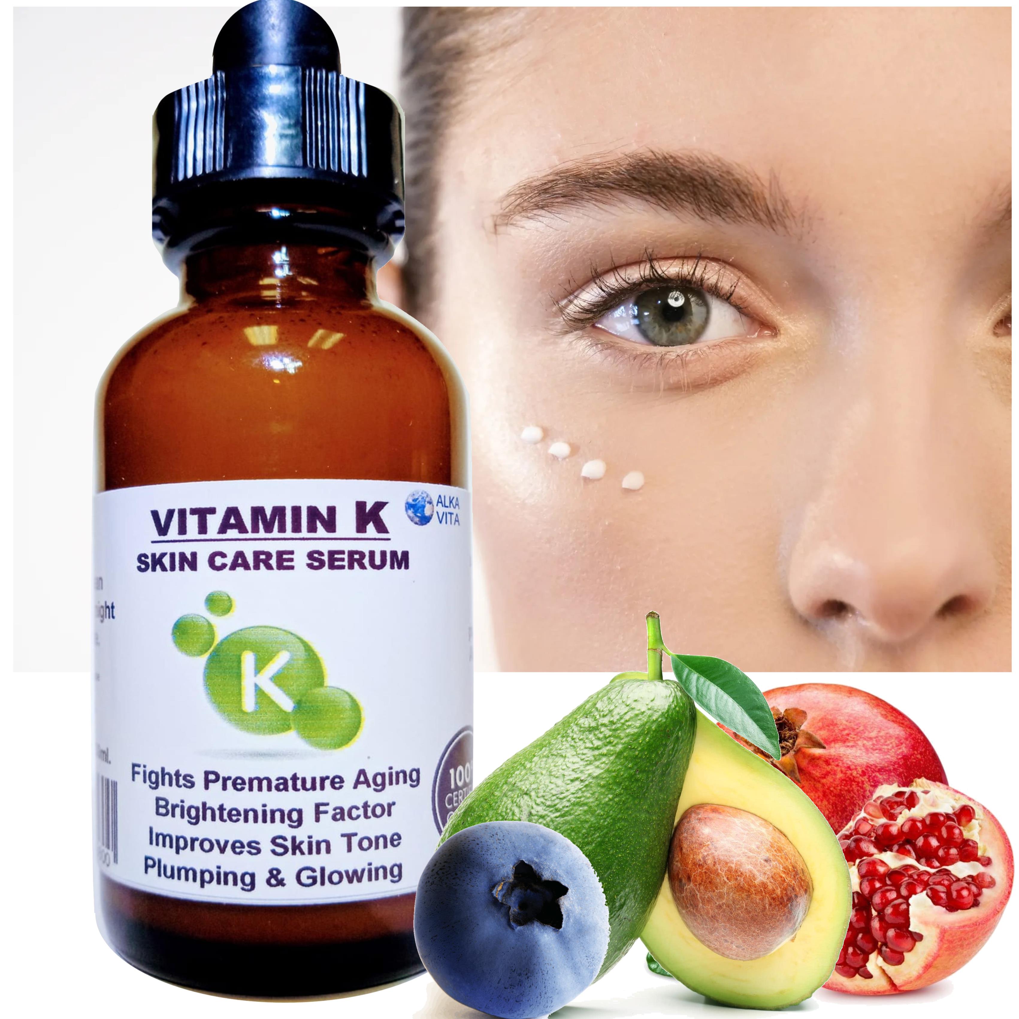 Vitamin K Skin Care Serum Improves Brightening Facial Tone Plumping 