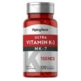 Vitamin K2 MK7 100 mcg 120 Softgels NonGMO, Gluten Free