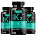 thumbnail image 1 of Vitamin K2 - MK7 Supplement (Pack of 3) Capsule by Phi Naturals, 1 of 8