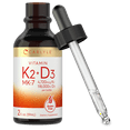Carlyle Vegetarian Vitamin K2 MK7 and D3 Liquid Drops Essential
