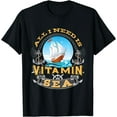 thumbnail image 1 of Vitamin Sea Sailing T Shirt for Cruise Ship Passengers Black 2X-Large, 1 of 4