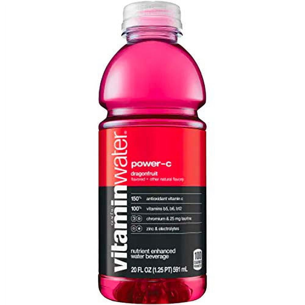Vitamin Water, Dragonfruit Power C, 20oz Bottle (Pack of 6, Total of