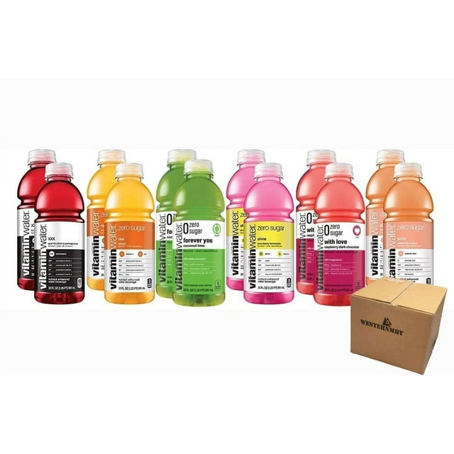 Vitamin Water ZERO Sugar All Flavor Variety Pack, XXX, Rise, Gutsy