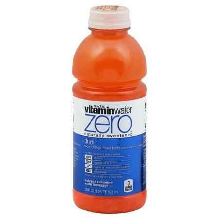 Vitamin Water Zero Drive Blood Orange Mixed Berry Water Beverage, 20 Fl. Oz.