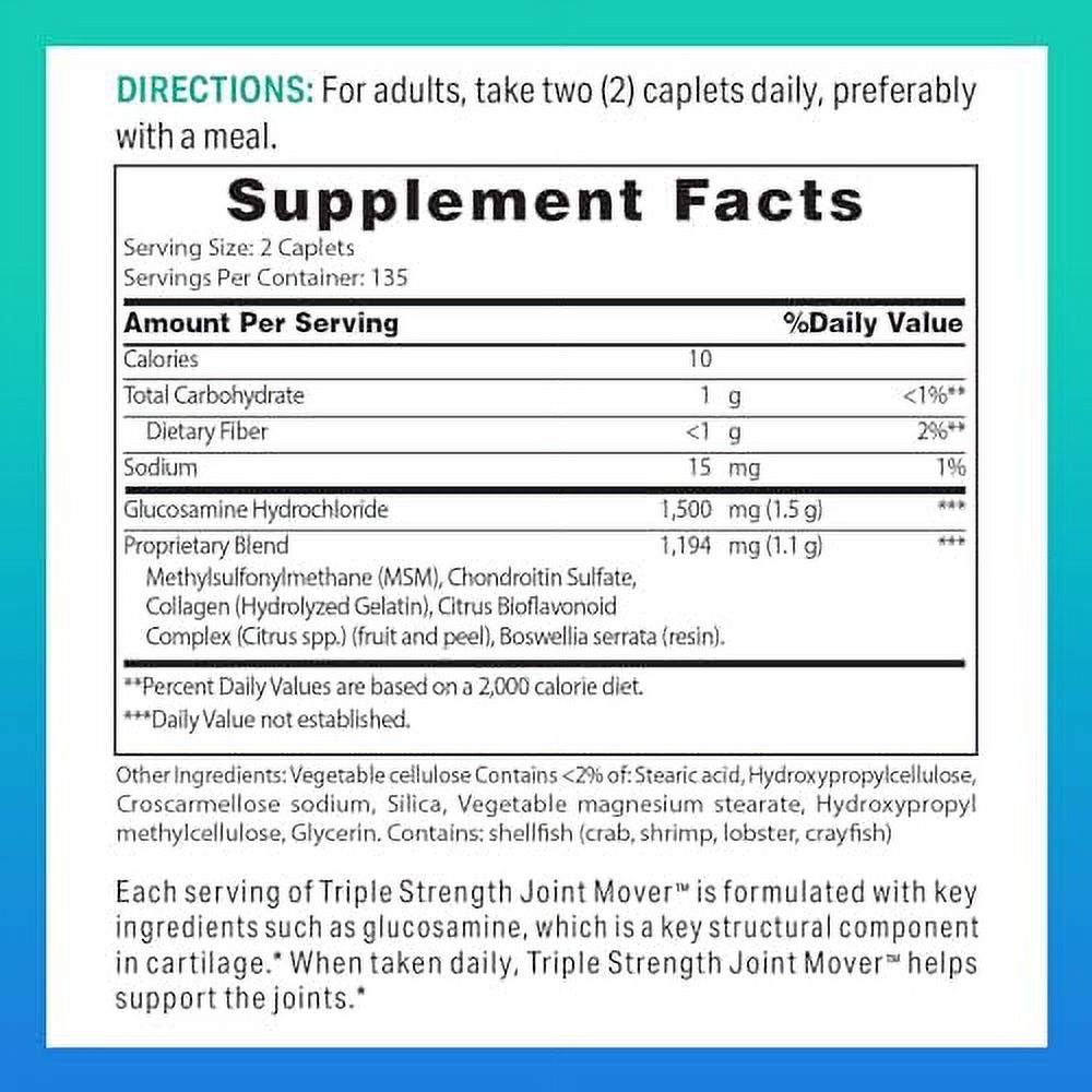 Vitamin World Triple Strength Joint Mover, Glucosamine Chondroitin with