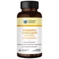 thumbnail image 1 of Vitamin World Turmeric Curcumin 1000mg, BioPerine Black Pepper Extract for Better Absorption, 95% Curcuminoids, Turmeric Supplement for Antioxidant & Joint Support, Gluten-Free, 60 Capsules, 1 of 7