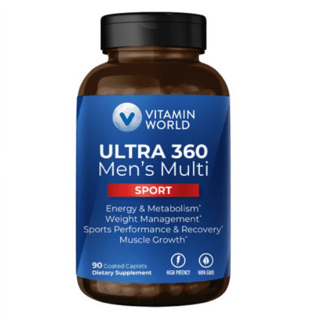 Vitamin World ULTRA 360 Men's Multivitamin Sport 90 Caplets