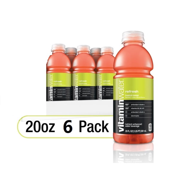 VitaminWater Refresh Tropical Mango 6 pk 20 fl oz
