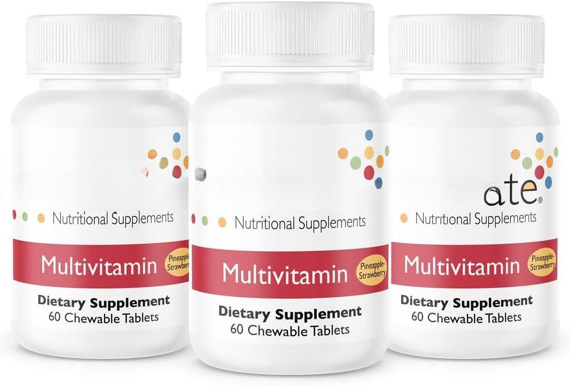 Vitamins Bariatric Multivitamin Chewable Without Iron, for Post Gastric Bypass or Sleeve