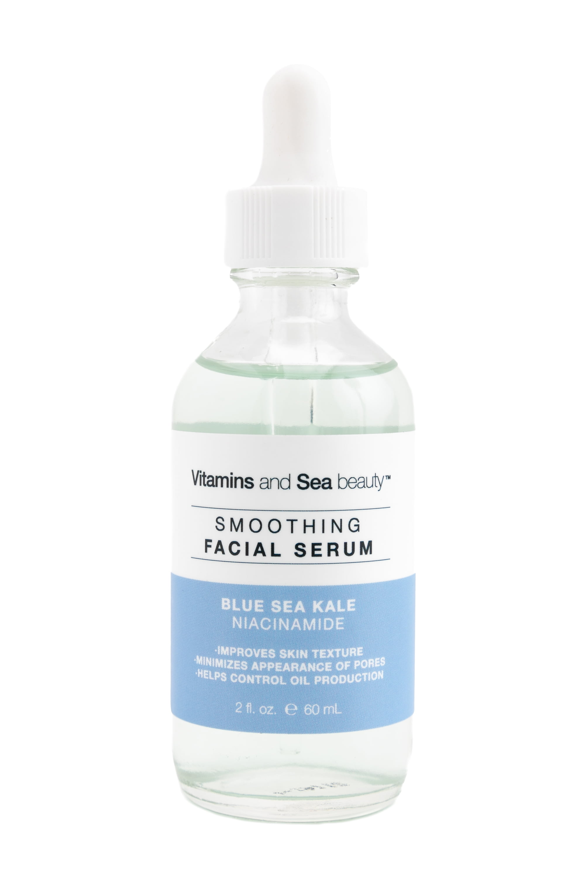 Vitamins and Sea Beauty Blue Kale & Niacinamide Smoothing Serum, For