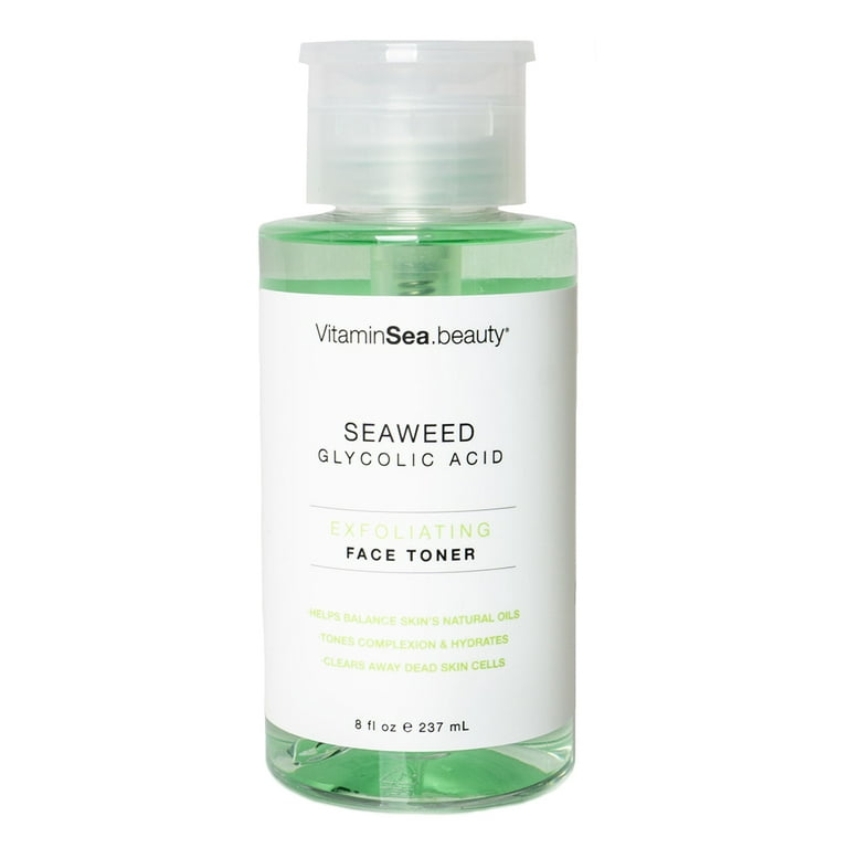 Vitamins and Sea beauty Seaweed & Glycolic Acid Exfoliating Toner, 8 fl oz - Walmart.com