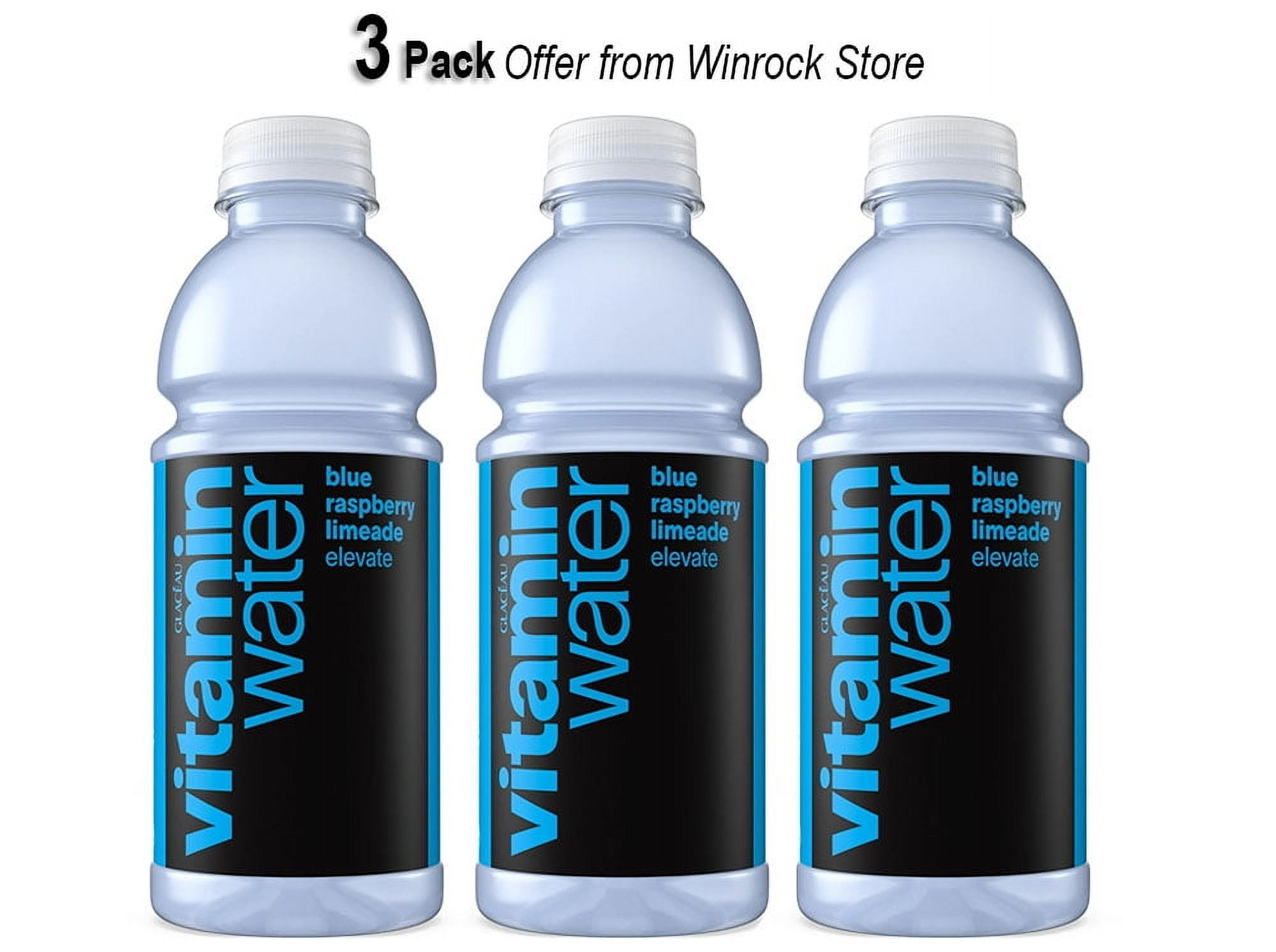 Vitaminwater Elevate Blue Raspberry Limeade Flavored Water Beverage, 20 fl oz (3 Bottles) Offer from Winrock Store