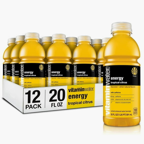 Vitaminwater Energy Electrolyte Enhanced Water W/Vitamins, Tropical Citrus Drink