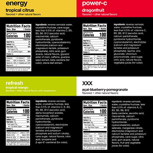 Vitaminwater Flavored Water 4 Flavor Variety Pack Nutrient
