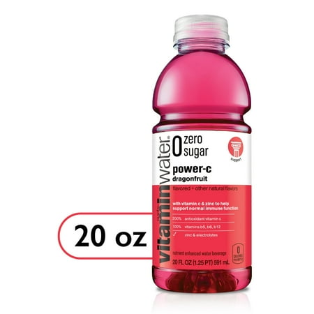 Vitaminwater ZERO Power-C Dragonfruit, 20 Oz Bottle