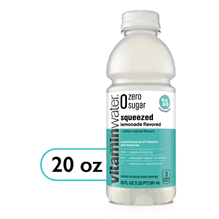 Vitaminwater Zero Squeezed Lemonade, 20 Oz Bottle