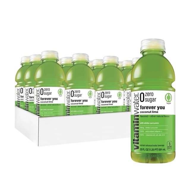 Vitaminwater zero sugar shine, electrolyte enhanced water w/vitamins, strawberry lemonade drinks