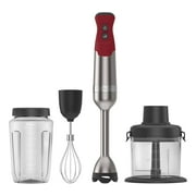 Vitamix 5 Speed Immersion Blender Bundle with Attachments 4pc Red