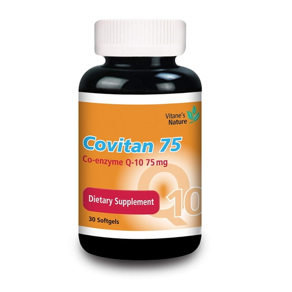Vitane's Nature Covitan 75 - Co enzyme Q-10 75mg - Supports Heart Health - Pack Size 30