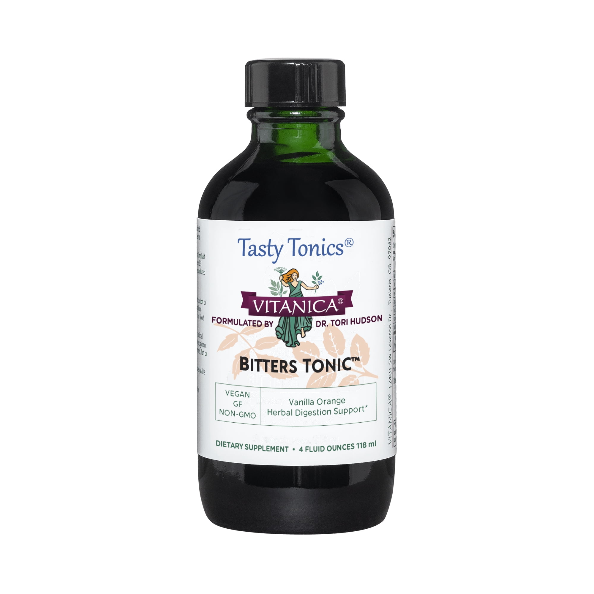 Vitanica Bitters Tonic, Liquid Digestion Supplement, Digestion Support ...