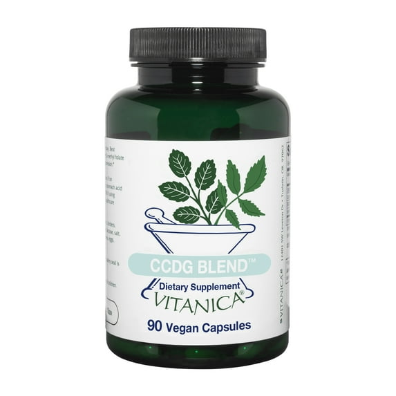 Vitanica CCDG Blend, Immune Support, DIM Supplement 200mg, Turkey Tail Mushroom, Turmeric, Green Tea, Vegan, 90 Capsules