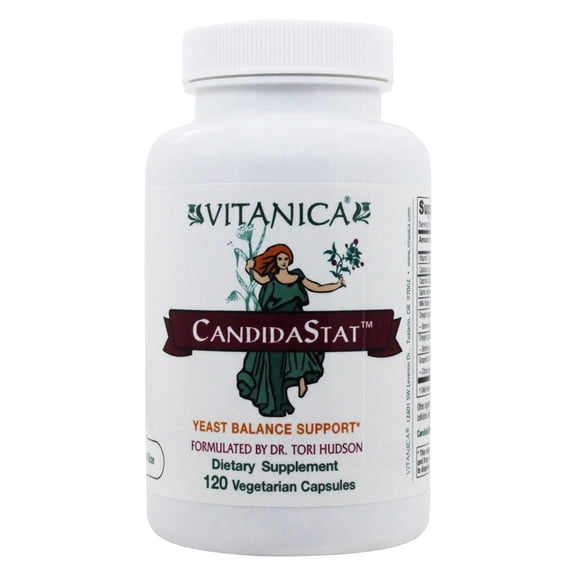 Vitanica - CandidaStat Yeast Balance Support - 120 Vegetarian Capsules