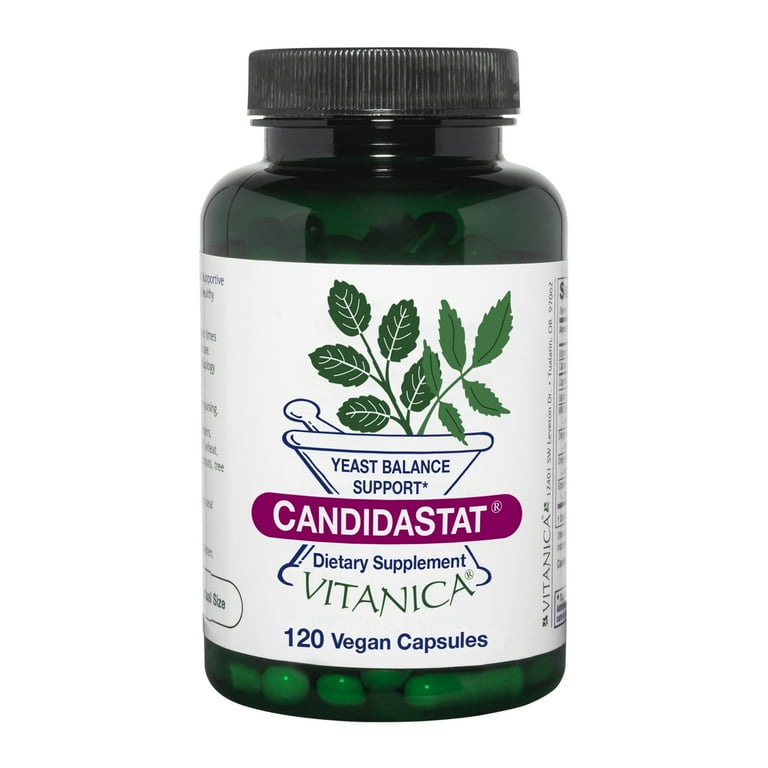 Vitanica Candidastat, Yeast Balance Supplement and Support, Vegan