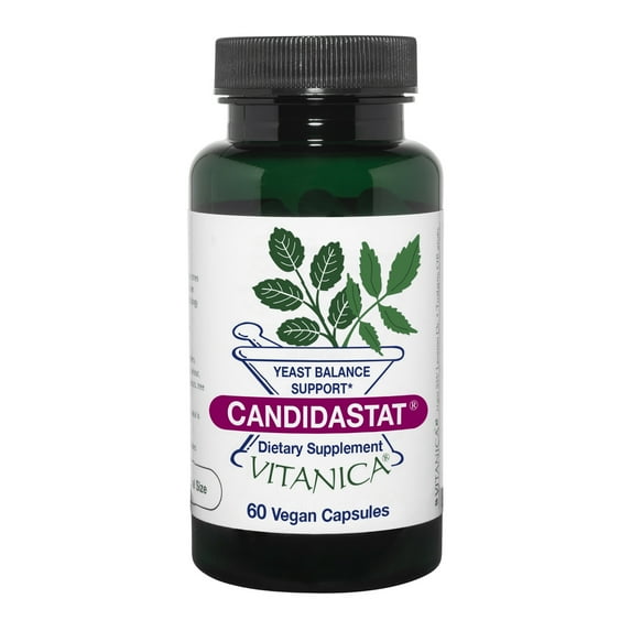 Vitanica Candidastat, Yeast Balance Support, Vegan, 60 Capsules
